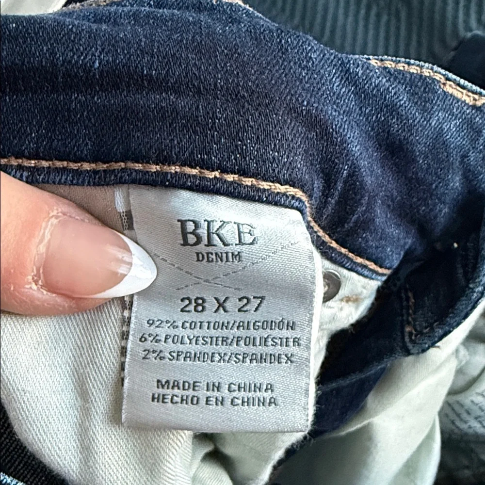 Dark Blue Women's High-Rise Skinny Jeans- BKE PARKER - Picture 2 of 9